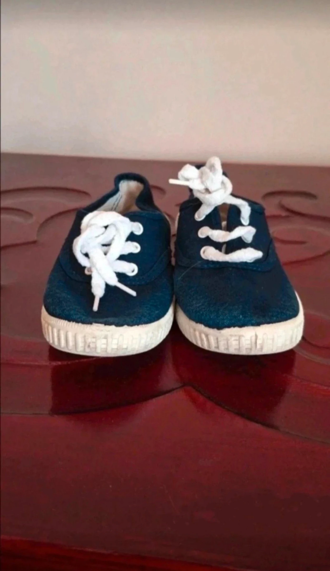 Zapatillas lona de niñ@,  talla 30. Azul marino – photo 2